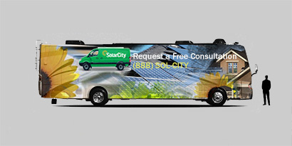 Wrap design on Solar City bus